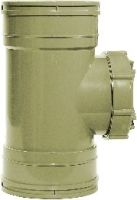 Aquaflow Olive Grey 110mm Solvent Access Pipe Coupling 