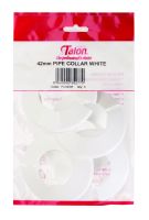White 50mm Talon Pipe Collar