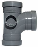 Aquaflow 160mm Triple Socket Branch 92.5' Pushfit Grey