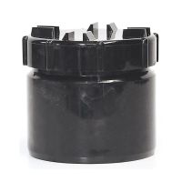 Black 110mm Solvent Access Plug with Screw Cap 