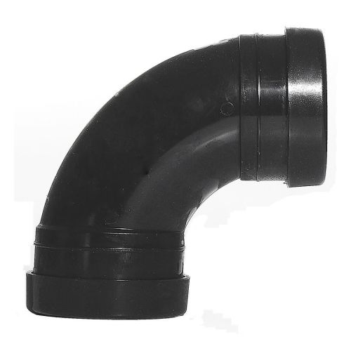 160mm Double Socket Bend 92.5' Pushfit Black