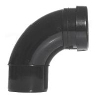 Aquaflow 160mm Single Socket Bend 92.5' Pushfit Black