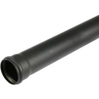 Aquaflow 160mm Single Socket Pipe 3m Pushfit Black