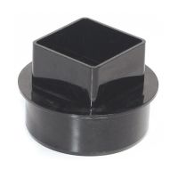 Black 110mm Solvent to 65mm Square Rain/Soil Adaptor