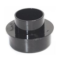 Aquaflow Black 110mm to 68mm Round Rain/Soil Adaptor