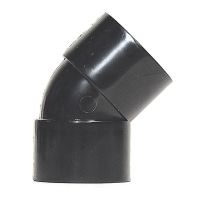 Aquaflow Black 32mm Solvent 45 Bend Black Waste