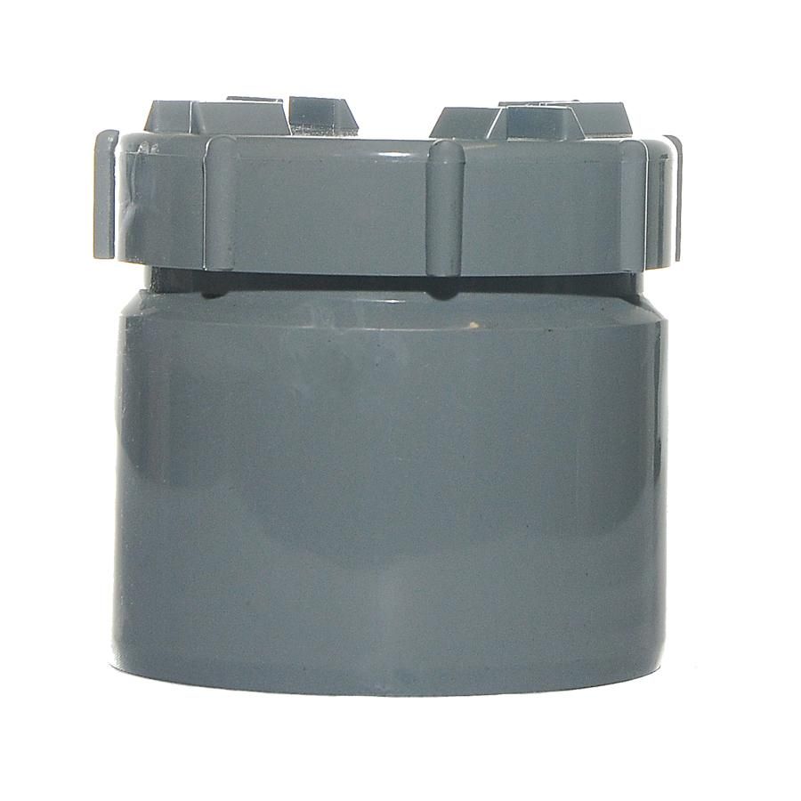 Aquaflow Grey 110mm Push Fit Access Plug With Screw Cap