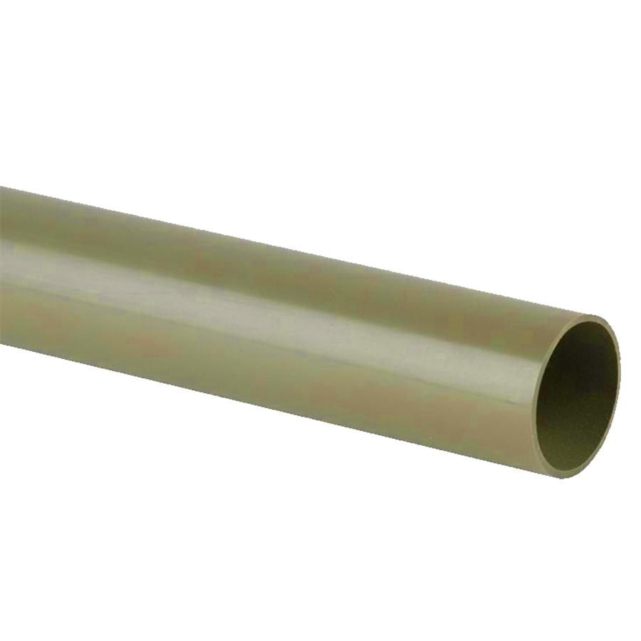 Aquaflow Grey 110mm Solvent 3m Plain End Soil Pipe 