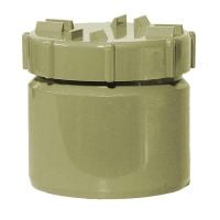 Olive Grey 110mm Solvent Access Plug with Screw Cap 