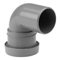 Aquaflow 32mm Grey Push Fit Waste 90 Spigot Bend