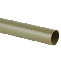 Grey 50mm Waste 3m Plain End Pipe