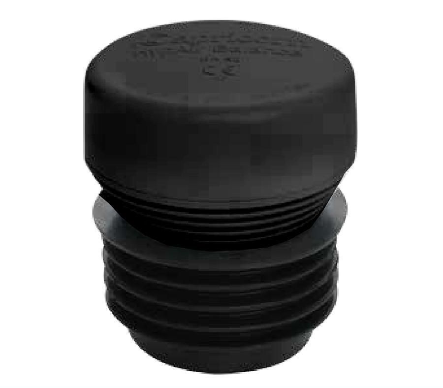 Universal Air Admittance Air Valve Black 70-110mm