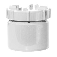 White 110mm Solvent Access Plug with Screw Cap 