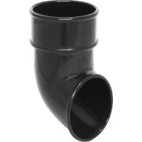 Aquaflow Black Half Round Down pipe Shoe