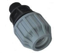 MDPE Water Pipe Male Coupling 32mm x 3/4"