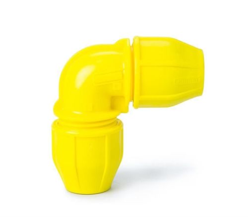 Yellow Gas 20mm Elbow