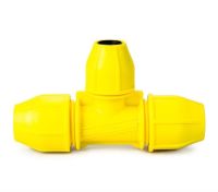 Yellow Gas 32mm x 32mm x 25mm Reduced Tee