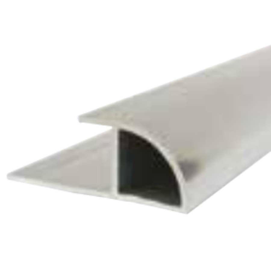 Silver Decorative Cladding Quadrant Trim 10mm PDC