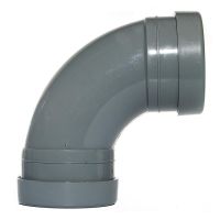 Aquaflow 160mm Double Socket Bend 92.5' Pushfit Grey