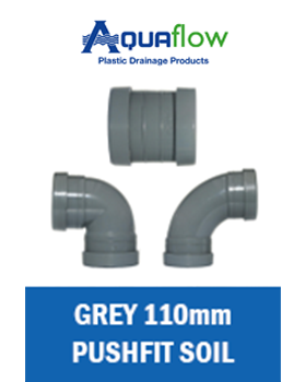 Pushfit Soil Grey Range 110mm Aquaflow