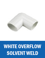4B White Overflow Pipe & Fittings