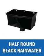6B Half Round Black Rainwater