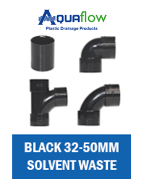 1E Solvent Waste Range Black Aquaflow