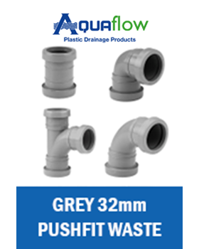 32mm Grey Pushfit Waste Aquaflow