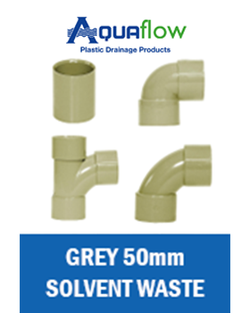 Grey Aquaflow Solvent Waste 50mm 