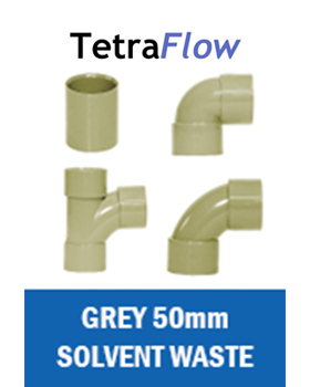 Grey Solvent Waste 50mm Tetraflow