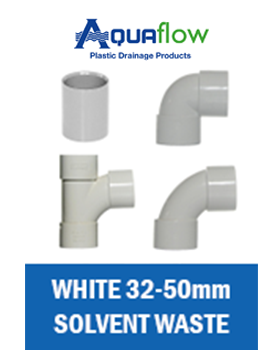3E Solvent Waste Range White Aquaflow