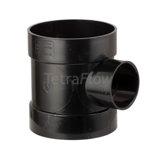 Tetraflow 32mm Single Boss Pipe 110mm Black