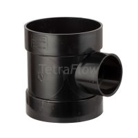 Tetraflow 40mm Single Boss Pipe 110mm Black