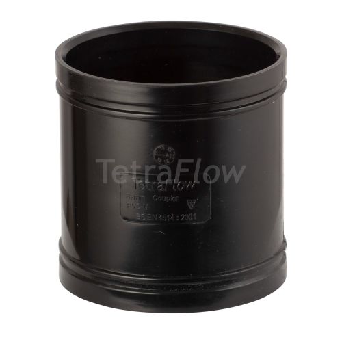 Tetraflow Black 110mm Solvent Soil Coupling 