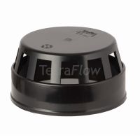 Tetraflow Black 110mm Solvent Vent Cowl 
