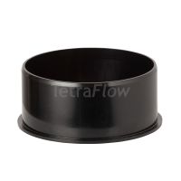 Tetraflow Black 32mm Push Fit Waste Socket Plug