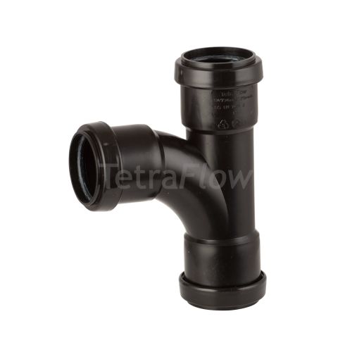 Tetraflow Black 40mm Push Fit 92 Branch Waste