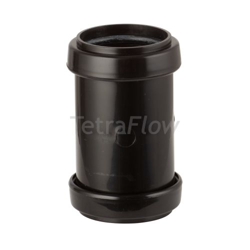 Tetraflow Black 40mm Push Fit Coupling Waste