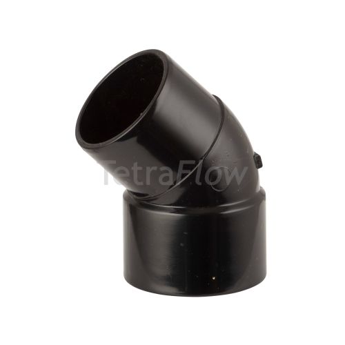 Tetraflow Black 32mm Solvent Spigot Bend 45 Waste