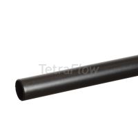 Tetraflow Black 50mm Solvent 3m Plain End Waste Pipe