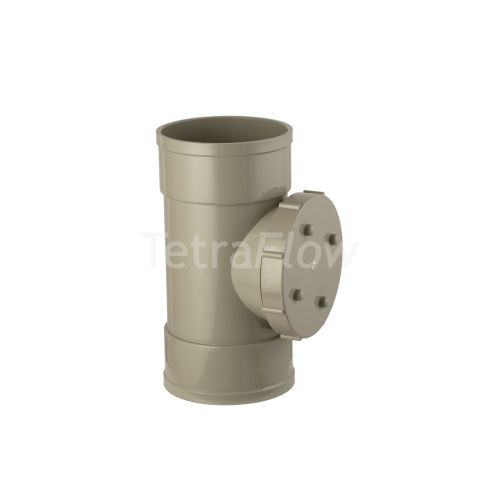 Tetraflow Olive Grey 110mm Solvent Access Pipe Coupling 