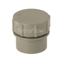 Tetraflow Grey 32mm Waste Access Plug with Screw Cap