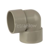 Tetraflow Grey 50mm Waste 90 Knuckle Bend