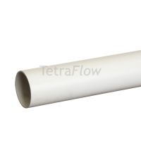 Tetraflow White 110mm Solvent 3m Plain End Soil Pipe