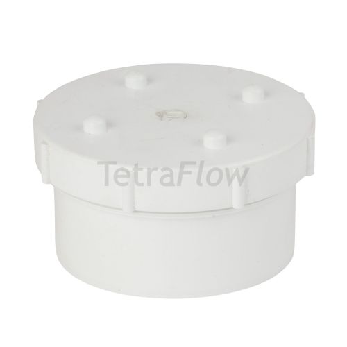 Tetraflow White 110mm Access Plug with Screw Cap
