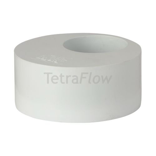 Tetraflow White 110mm Solvent Reducer Socket to 50mm