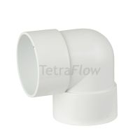 Tetraflow White 40mm Waste 90 Knuckle Bend