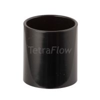 Tetraflow Straight Coupling 22mm Black
