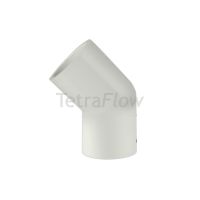 Tetraflow 45 Degree Bend 22mm White