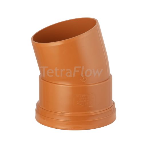 Tetraflow Underground 110mm Bend 15 Degree Single Socket / Spigot